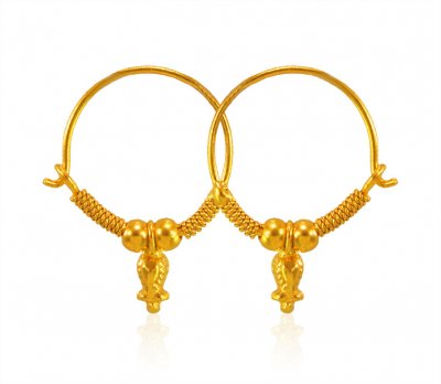  22Kt Gold Hoop Earrings ( Hoop Earrings )