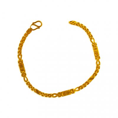 22 Kt Gold Mens Bracelet ( Men`s Bracelets )