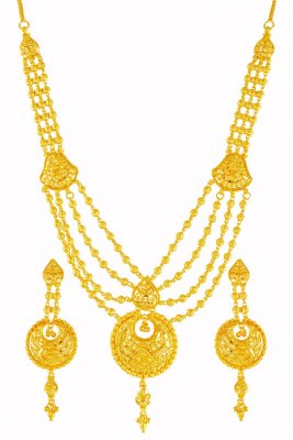 22 Karat Gold Necklace Set ( 22 Kt Gold Sets )