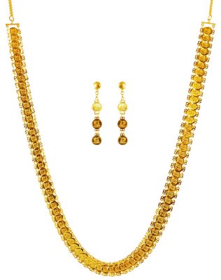 22 Karat Gold Coins Necklace Set ( 22 Kt Gold Sets )