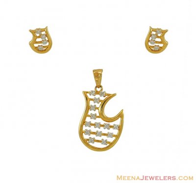 Diamond Fancy Pendant Set ( Diamond Pendant Sets )