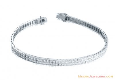 18k White Gold Fancy Bracelet ( Ladies Bracelets )