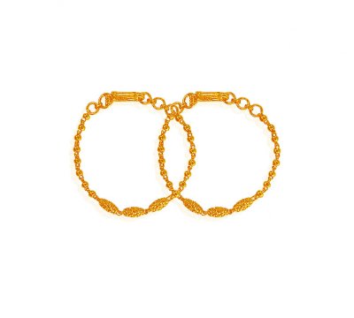 Gold Beads Baby Bracelet ( 22Kt Baby Bracelets )