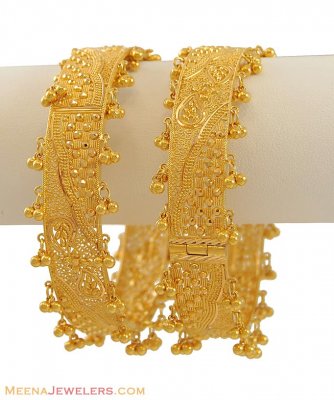 22k Gold Ghugree Kada (2 pcs) ( Kadas )