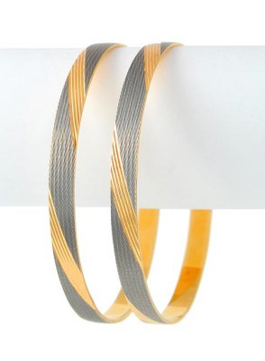 22Kt Gold 2 Tone Bangles ( Two Tone Bangles )