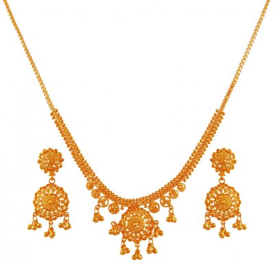 Gold Necklace Earring Set ( Light Sets )