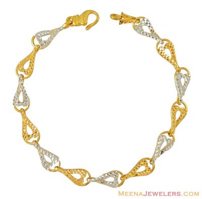 Gold Two Tone Bracelet(Ladies) ( Ladies Bracelets )