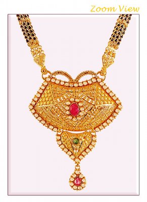 Ruby Emerald Gold Mangalsutra ( MangalSutras )