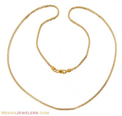 Gold Two Tone Chain ( Plain Gold Chains )