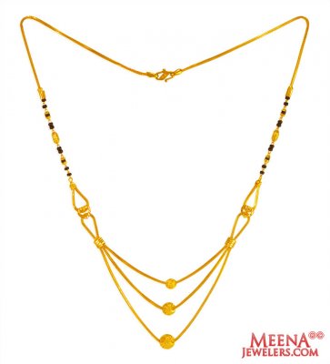 22kt Gold Fancy Mangalsutra ( MangalSutras )