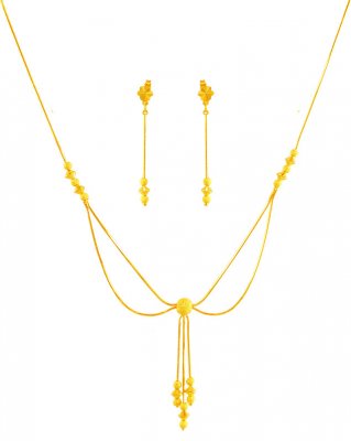 Gold Necklace Earring Set ( Light Sets )