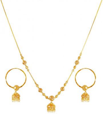 22Kt Gold Dokia Set ( Light Sets )