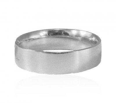 18Kt White Gold Designer Wedding Band ( Wedding Bands )