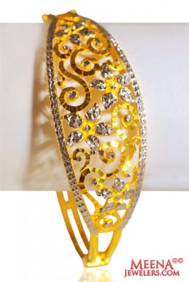 22k Gold 2 Tone Fancy Kada ( Kadas )