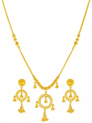 22K Gold Necklace Set ( Light Sets )