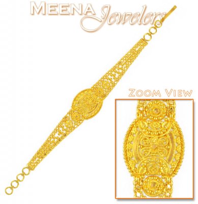 22Kt Gold Filigree Work Bracelet ( 22Kt Baby Bracelets )