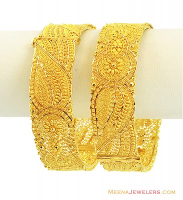 22k Gold Designer Filigree Kadas ( Kadas )