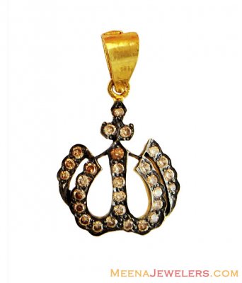 22K Gold Studded Allah Pendant ( Allah, Ali and Ayat Pendants )