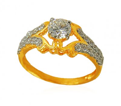 22k Gold Designer Ring  ( Ladies Signity Rings )