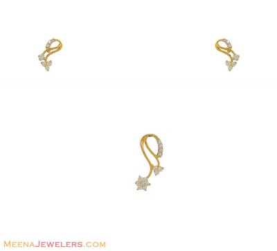 22K Gold Pendant Set (small) ( Fancy Pendant Set )