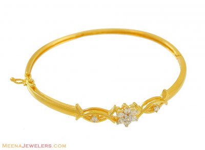 22k Signity Stones Bangle ( Stone Bangles )