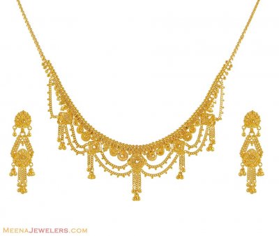 Indian Gold Necklace Set ( Light Sets )