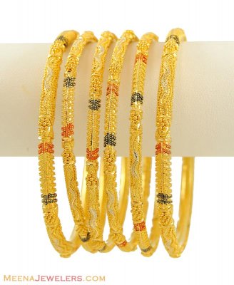 Indian Bangles Set (22K Gold) ( Set of Bangles )