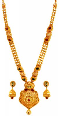 Gold Bridal Patta Haar Set ( Bridal Necklace Sets )