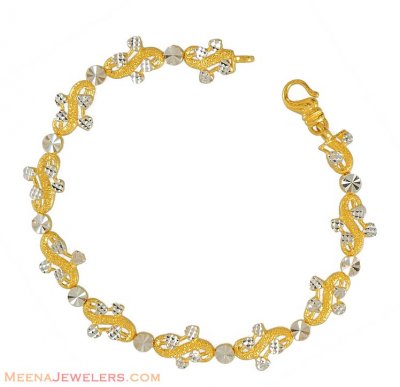 22k Gold Designer Bracelet ( Ladies Bracelets )