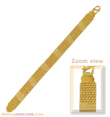 Gold Double sided Bracelet (22kt) ( Men`s Bracelets )