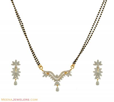 22k  2 Tone Mangalsutra Set  ( Gold Mangalsutra Sets )