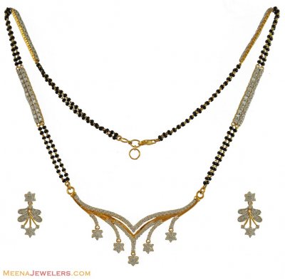 22k Gold Signity Mangalsutra Set ( Gold Mangalsutra Sets )
