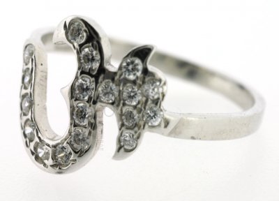 22Kt White Gold Ladies Ring ( Ladies White Gold Rings )