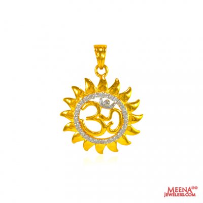 22 Karat Gold OM Pendant ( Om Pendants )