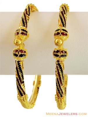 Meenakari Color Work Pipe Kadas 22k ( Kadas )