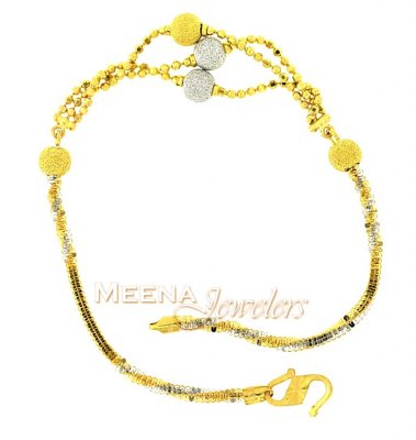 Gold Two Tone Fancy Bracelet ( Ladies Bracelets )