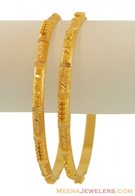 22K Gold Bangles (2 pcs) ( Gold Bangles )