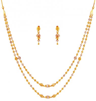 Beautiful Layered Gold Necklace Set ( Light Sets )