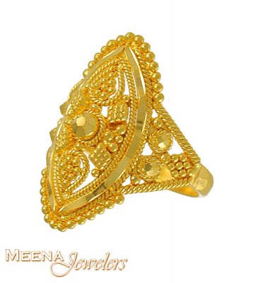  Filigree Ring (22kt Gold) ( 22Kt Baby Rings )