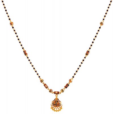 22k Meenakari Mangalsutra (17 inch) ( MangalSutras )