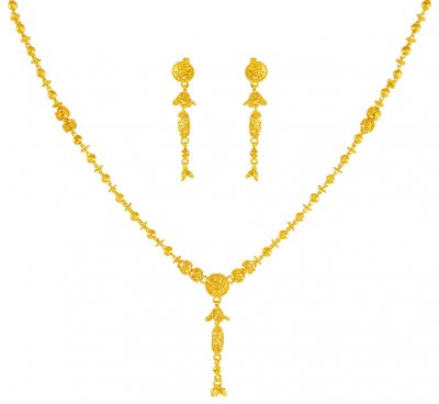 22 Karat Gold Necklace Set ( Light Sets )