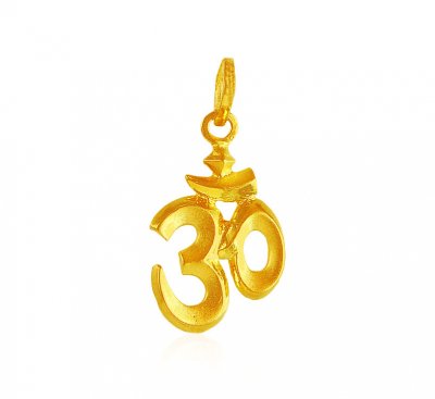 22Kt Gold OM Pendant ( Om Pendants )