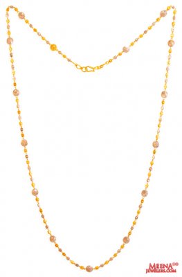22Kt Gold Two Tone Long Chain ( 22Kt Long Chains (Ladies) )