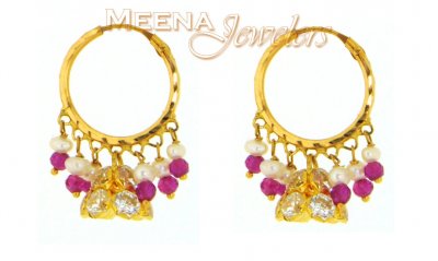 22 Kt Gold Hoop Earrings ( Hoop Earrings )