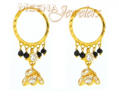 22 Kt Gold Hoop Earrings ( Hoop Earrings )