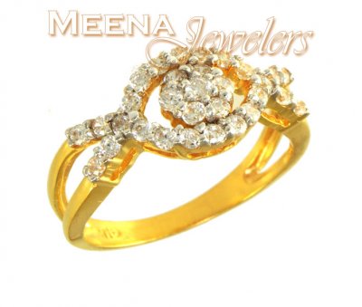 22Kt Gold Ladies Signity Ring ( Ladies Signity Rings )