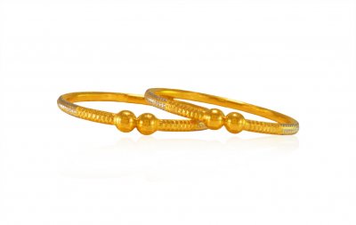 22KT Gold Baby Bangle (2 Pcs) ( Baby Bangles )