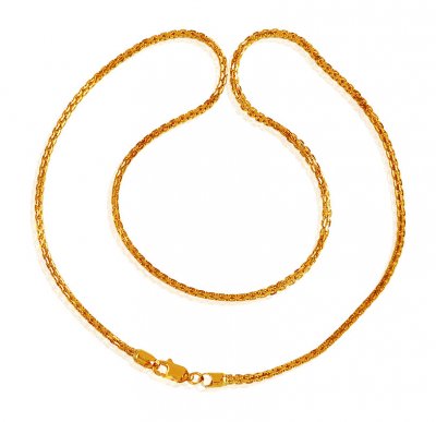 22K Gold Chain 18 In ( Men`s Gold Chains )