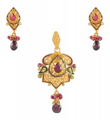 22Kt Designer Pendant Set ( Antique Pendant Sets )