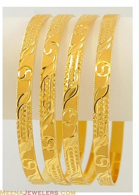 22K Gold Set of Bangles ( Set of Bangles )